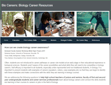 Tablet Screenshot of biocareers.weebly.com