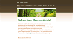Desktop Screenshot of mrsrydersclassroom.weebly.com