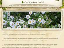 Tablet Screenshot of cherokeeroseherbal.weebly.com