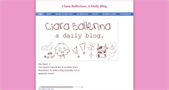 Desktop Screenshot of ciaraballerina.weebly.com