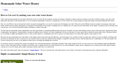 Desktop Screenshot of homemadesolarwaterheater.weebly.com