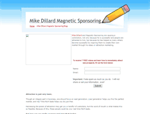 Tablet Screenshot of mikedillardmagneticsponsoring.weebly.com