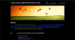 Desktop Screenshot of lchslibraryclub.weebly.com