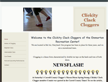 Tablet Screenshot of clickityclackcloggers.weebly.com