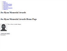 Tablet Screenshot of joeryanmemorialawards.weebly.com