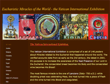 Tablet Screenshot of eucharisticmiraclesoftheworld.weebly.com