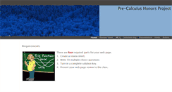 Desktop Screenshot of precalculushonorsproject.weebly.com