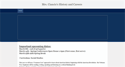 Desktop Screenshot of mrsciancio.weebly.com