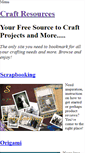 Mobile Screenshot of craft-resources.weebly.com