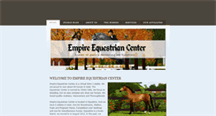 Desktop Screenshot of empire-equestrian-center.weebly.com