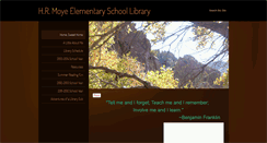 Desktop Screenshot of hrmoyelibrary.weebly.com