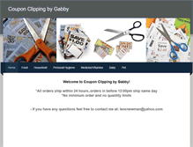 Tablet Screenshot of couponclippingbygabby.weebly.com