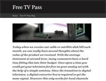 Tablet Screenshot of freetvpass.weebly.com