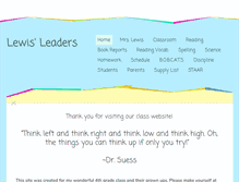 Tablet Screenshot of lewisleaders.weebly.com