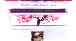 Desktop Screenshot of deanadiapercakes.weebly.com