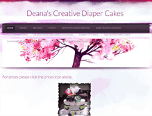 Tablet Screenshot of deanadiapercakes.weebly.com