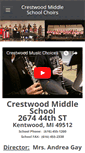 Mobile Screenshot of crestwoodmiddleschoolchoirs.weebly.com