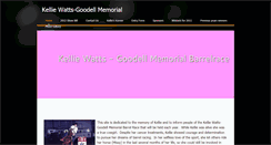 Desktop Screenshot of kelliewattsgoodellmemorial.weebly.com