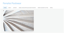 Tablet Screenshot of femalesfootwearim.weebly.com