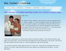 Tablet Screenshot of mrscortneyschildcare.weebly.com