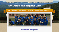 Desktop Screenshot of mrsvosickyskindergarten.weebly.com