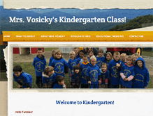 Tablet Screenshot of mrsvosickyskindergarten.weebly.com