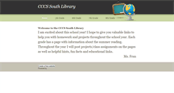 Desktop Screenshot of cccssouthlibrary.weebly.com