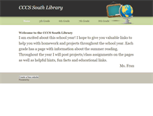 Tablet Screenshot of cccssouthlibrary.weebly.com