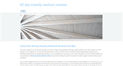 Desktop Screenshot of 60dayinsanityworkoutreviews.weebly.com