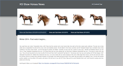 Desktop Screenshot of ksshowhorsesnews.weebly.com