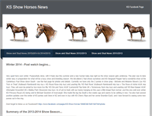Tablet Screenshot of ksshowhorsesnews.weebly.com