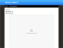 Tablet Screenshot of dannyshotel.weebly.com