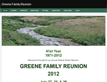 Tablet Screenshot of greenefamilyreunion.weebly.com