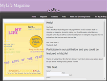 Tablet Screenshot of mylifemag.weebly.com