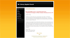 Desktop Screenshot of mt-calvarybc.weebly.com
