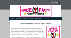 Desktop Screenshot of horsefactorphotoshows.weebly.com