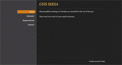 Desktop Screenshot of ghsmesa.weebly.com