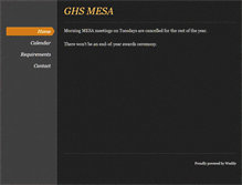Tablet Screenshot of ghsmesa.weebly.com