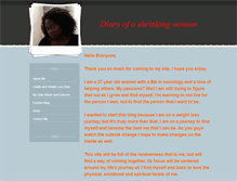 Tablet Screenshot of diaryofashrinkingwoman.weebly.com