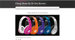 Desktop Screenshot of cheapbeatsbydrdrereview.weebly.com