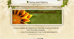 Desktop Screenshot of fantasydwarfrabbitry.weebly.com