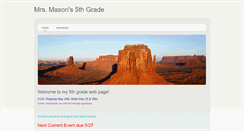 Desktop Screenshot of masons5thgrade.weebly.com