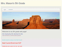 Tablet Screenshot of masons5thgrade.weebly.com