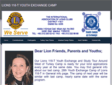 Tablet Screenshot of lions118-tyouthexchangecamp.weebly.com