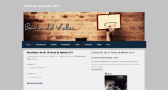 Desktop Screenshot of 24horasdebasket.weebly.com