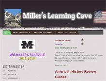 Tablet Screenshot of millerslearningcave.weebly.com