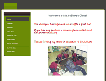 Tablet Screenshot of msleblancsclass.weebly.com