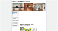 Desktop Screenshot of cheapmetalkitchencabinets.weebly.com