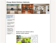 Tablet Screenshot of cheapmetalkitchencabinets.weebly.com