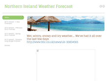 Tablet Screenshot of northernirelandweatherforecast.weebly.com